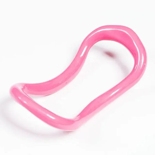 pink Yoga Circle Pilates Stretch Ring Home Women Fitness Equipment Fascia Massage Body Workout Exercise Resistance Support Tool