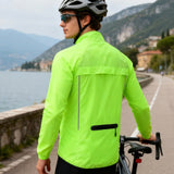 WOSAWE Men's Cycling Windbreaker Ultralight Reflective Windproof Jacket Men MTB Road Bike Wind Coat Long Sleeve Bicycle Clothing