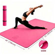 HAPBEAR Extra Large Yoga Mat for Women, 6mm/8mm Thick TPE Eco Friendly Non Slip Wide Exercise Mat for Pilates Home Gym Workout