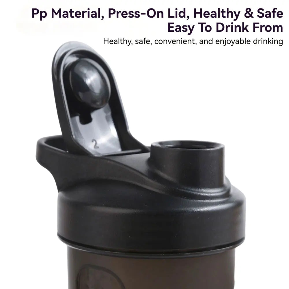 For Gym Outdoor Fitness Sports Stylish Portable Protein Powder Shaker Bottle Leakproof Durable Mixing Cup
