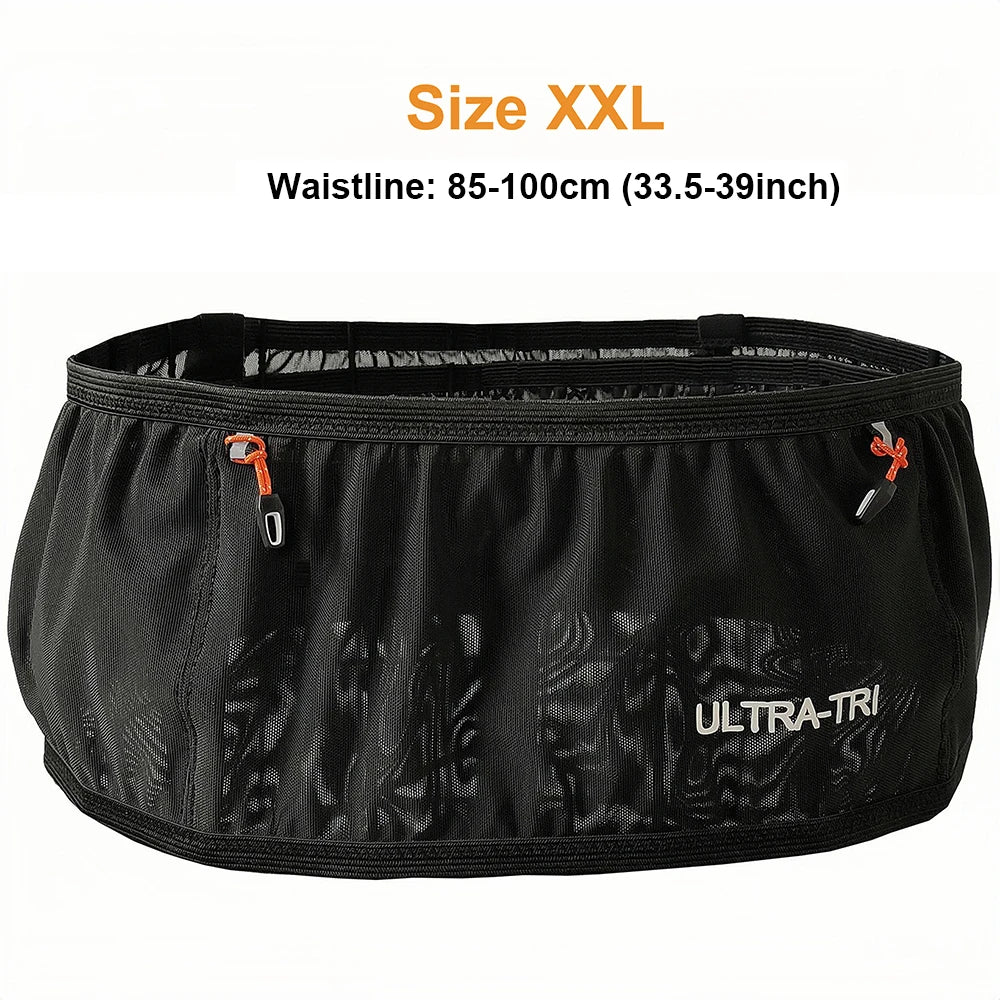 ULTRA-TRI Marathon Race Belt Bag Outdoor Sports Hydration Trail Running Jogging Cycling High Elastic Waist Bag