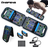 Foldable Multi-Functional Push Up Board Chest Abs Training Equipment Portable Home Gym Fitness Tool for Men Core Workout