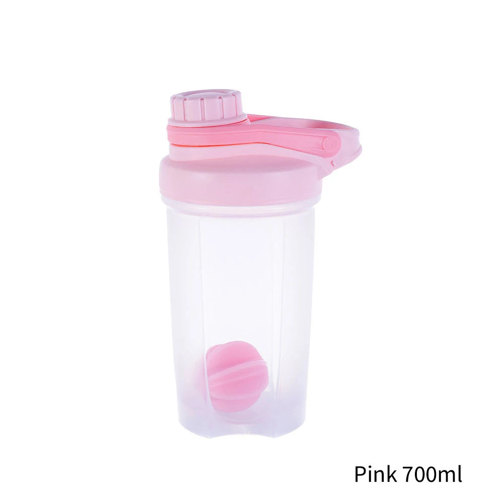 500ml/700ml Portable Water Bottle For Drink Plastic Leak Proof Sports Bottles Protein Shaker Water Bottle Drinkware BPA FREE