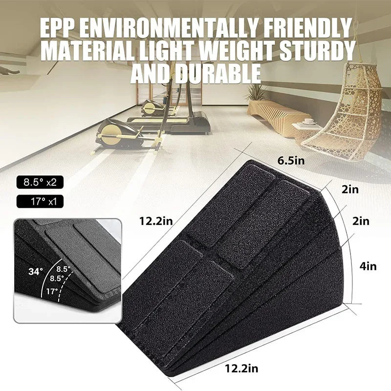 3Pcs/Set Yoga Wedge Stretch Slant Boards Adjustable Bricks Squat Wedge Blocks For Exercise Gym Fitness Yoga Accessories