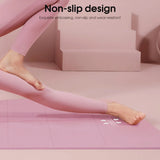 Pink Foldable Yoga Mat Eco Friendly EVA Folding Travel Fitness Exercise Mat 3/4/6mm Thicknesses for Yoga Pilates Workouts