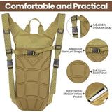 Sport Hydration Pack Backpack Water-proof Nylon Water Bag with 3 Liter Bladder for Hiking Cycling Climbing
