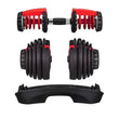 SIHAO Quick Adjust Fitness Dumbbell, 24/40KG (52.5/90LBS) Dual Weight Options, Labor-saving Quick-change Design, Heavy-duty Gym Gear for Arm Muscle Building, Home Workout and Professional Fitness Training