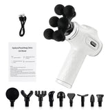 High Power Fascia Massage Gun Replaceable Massage Heads High-Frequency Vibration Body Massage Gun Full Body Muscle Relaxation