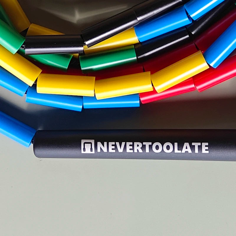 NEVERTOOLATE   128gram PE hard beads freestyle  BEADED JUMP ROPE 4.5mm thick thread core  SKIP SKIPPING  FITNESS  1 INCH