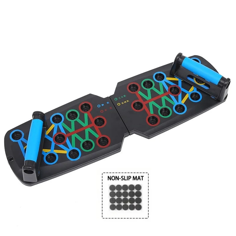 Multifunctional Push-Up Board - Fitness and Muscle Training Equipment, Home Exercise Set  Foldable Push-Up Rod,Resistance Device
