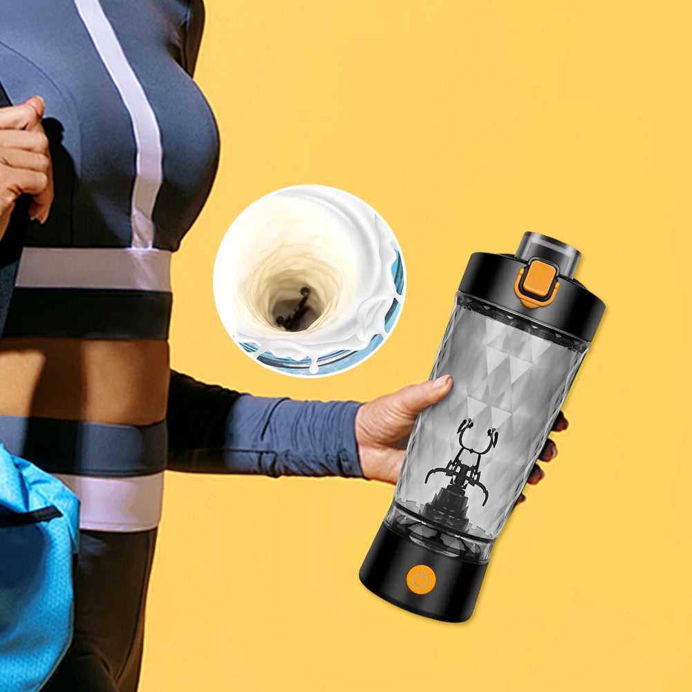 22oz/650ml Electric Shaker Bottle Portable Shaker Cups Water Drink Mixer Bottles for Protein Shakes and Meal Replacement Shakes