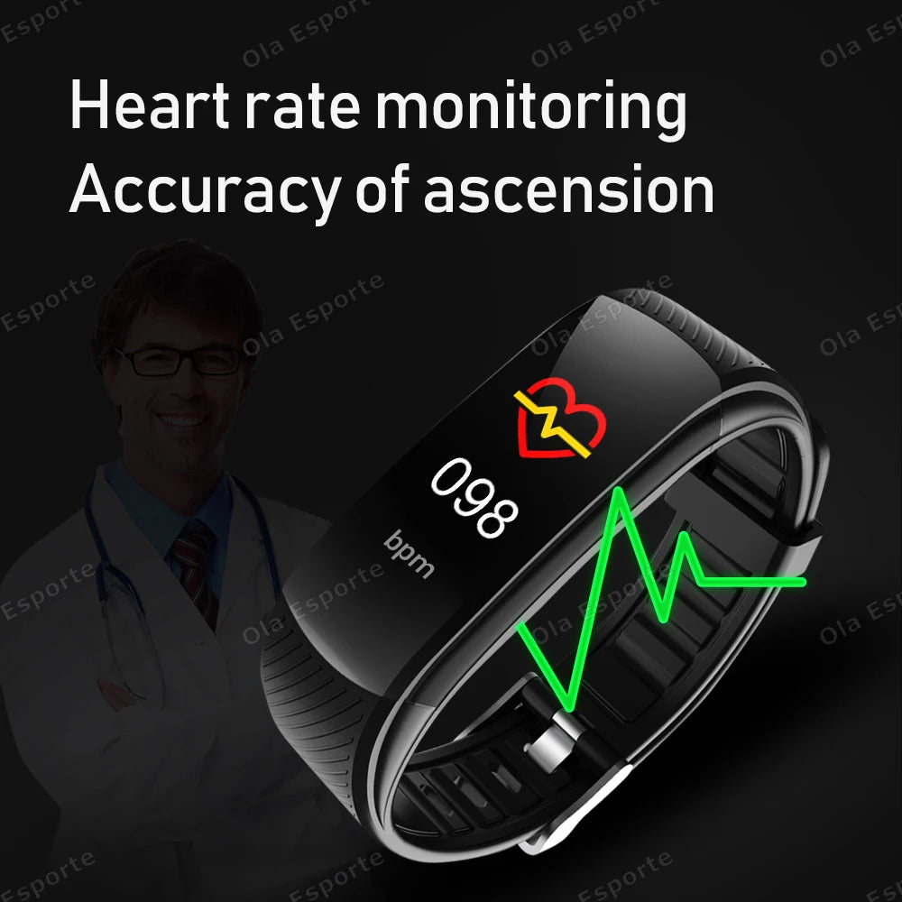 Smart Fitness Tracker Watch Heart Rate Monitor Sleep Steps Swim Waterproof Health Exercise Bracelet For Men Women Smartwatch New