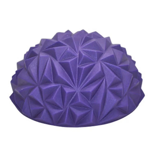 16cm Yoga Ball PVC Inflatable Massage Point Half Fit Ball Balance Trainer Stabilizer GYM Pilates Fitness Pineapple Massage Ball