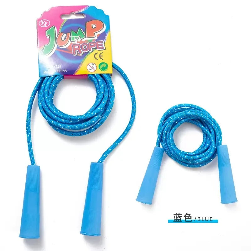 2/4/8/16Pcs Cotton Rubber Skipping Rope For Fitness Elementary School Cloth Braided Rope Fitness Student School Exercise