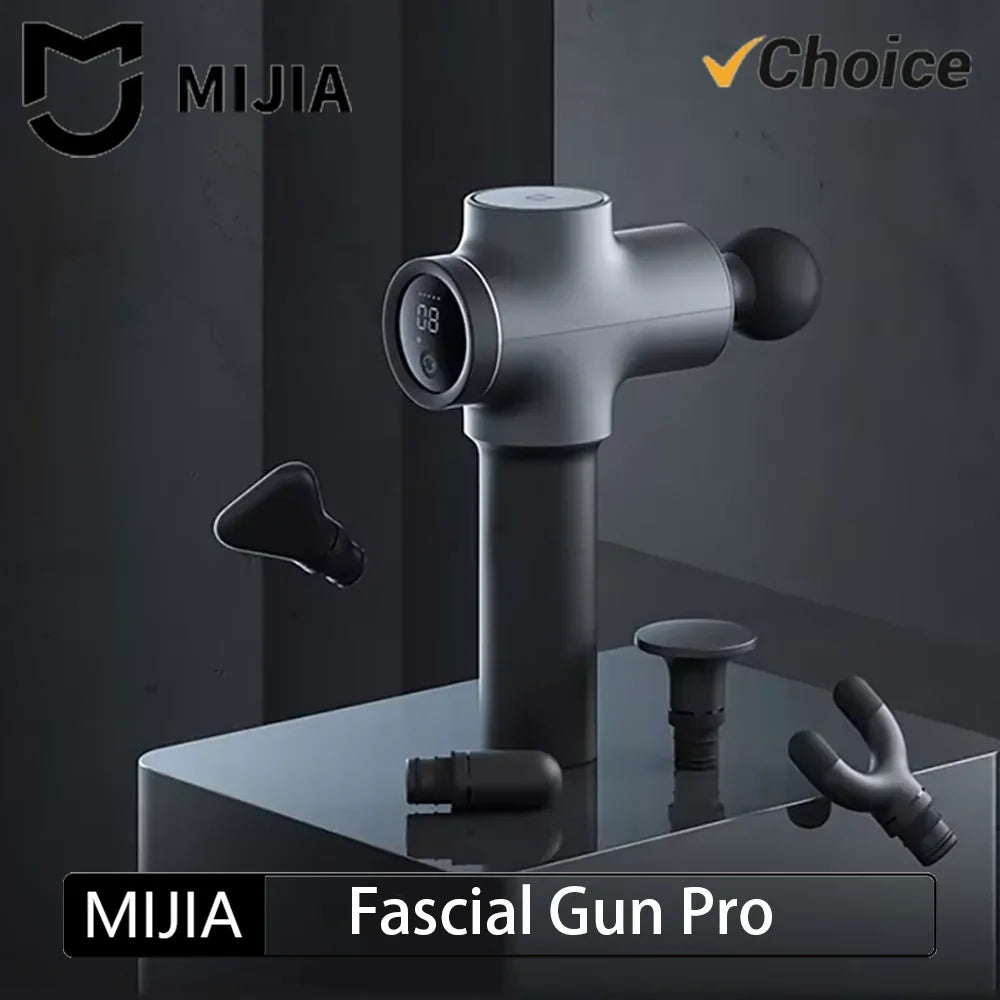 New  Mijia Fascial Gun Pro Massage Device Muscle Relaxation 35kg Thrust Intelligent Dual Mode Maximum 12 Gear Force Adjustment