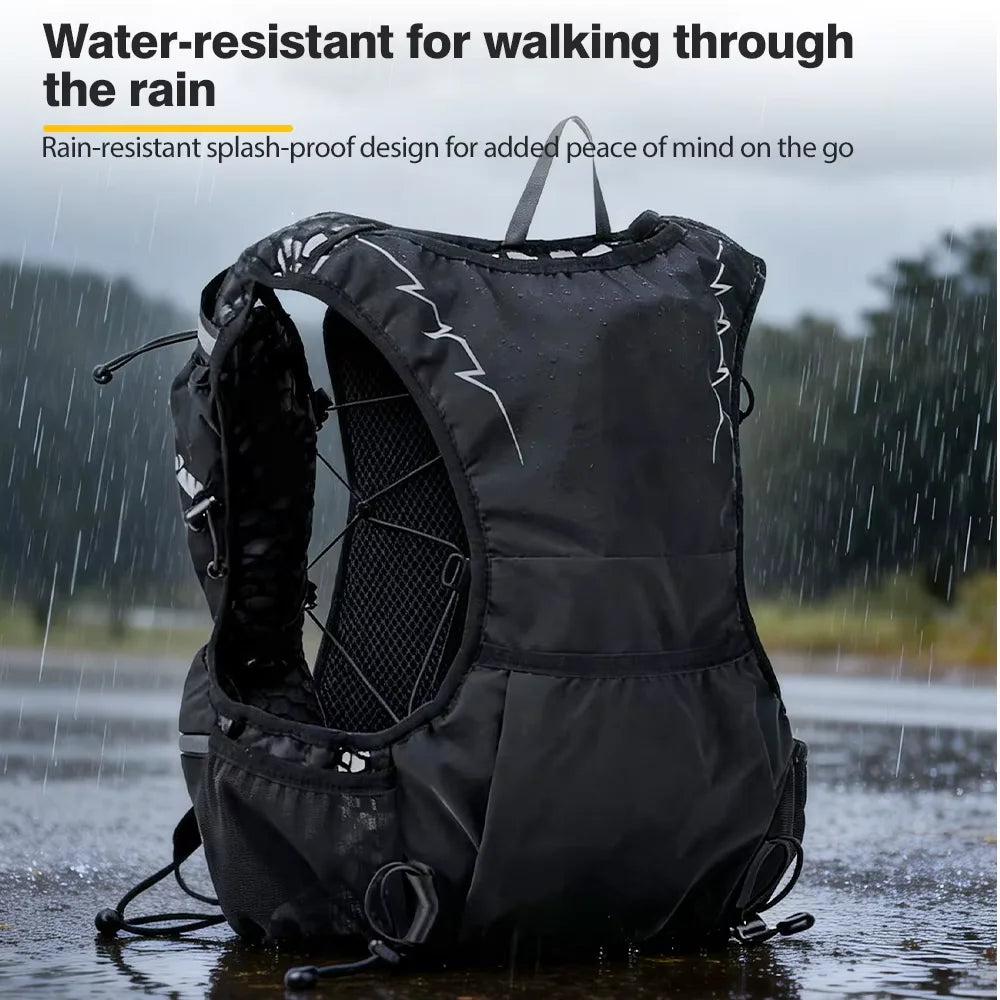 NEWBOLER 8L Outdoor Trail Running Backpack Ultralight Women Men Run Race Hydration Vest Marathon Bike Bag for Marathon Hiking