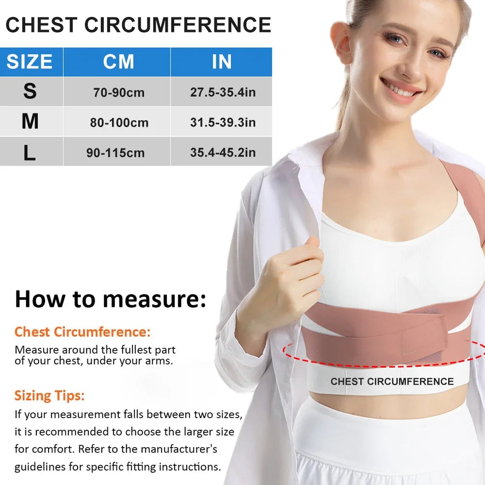 Brace Back Posture Corrector Spine Support Hunchback Correction Belt For Adult Posture Spinal Column Curvature Straight Waist