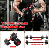 25kg Adjustable Dumbbell Set Sand-Filled Home Gym Equipment for Building Arm Strength And Muscle