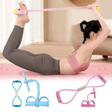 New 6-Tube Resistance Bands Set with Foam Sport At Home Yoga Elastic Band Shoulder Opening TPE Yoga Pedal Puller for Abdomen Arm