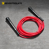6mm thick PVC jump rope 140 gram 80A with core thread vinyl cord rope 15.5cm long handle NEVERTOOLATE  hitt exercise fitness