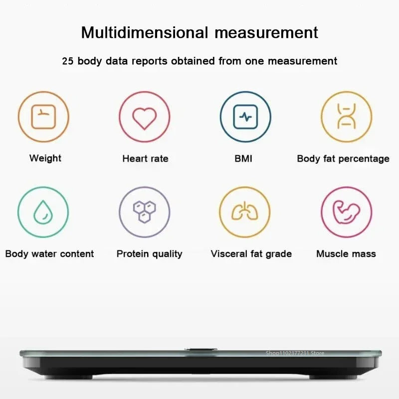 New Mijia Body Fat Scale S400 Pro 3.5in TFT Color Screen Bluetooth5.1 Smart Home Body Composition Scale Work with Mijia APP