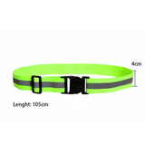 4*105cm Adjustable Reflective Belt Waist Strap High Visibility Safety Reflective Gear Belt Reflective Cycling Walking Running