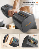 FEIERDUN Adjustable Dumbbell 2/4/6/8/10 lbs, 5-in-1 Set, Quick Adjust, Double Lock, for Home Gym