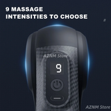 Mini Triangle Massage Gun, 9 Speeds Electric Fascia Massager with 9 Heads, 1500mAh Quiet Deep Tissue Muscle Relaxation Device
