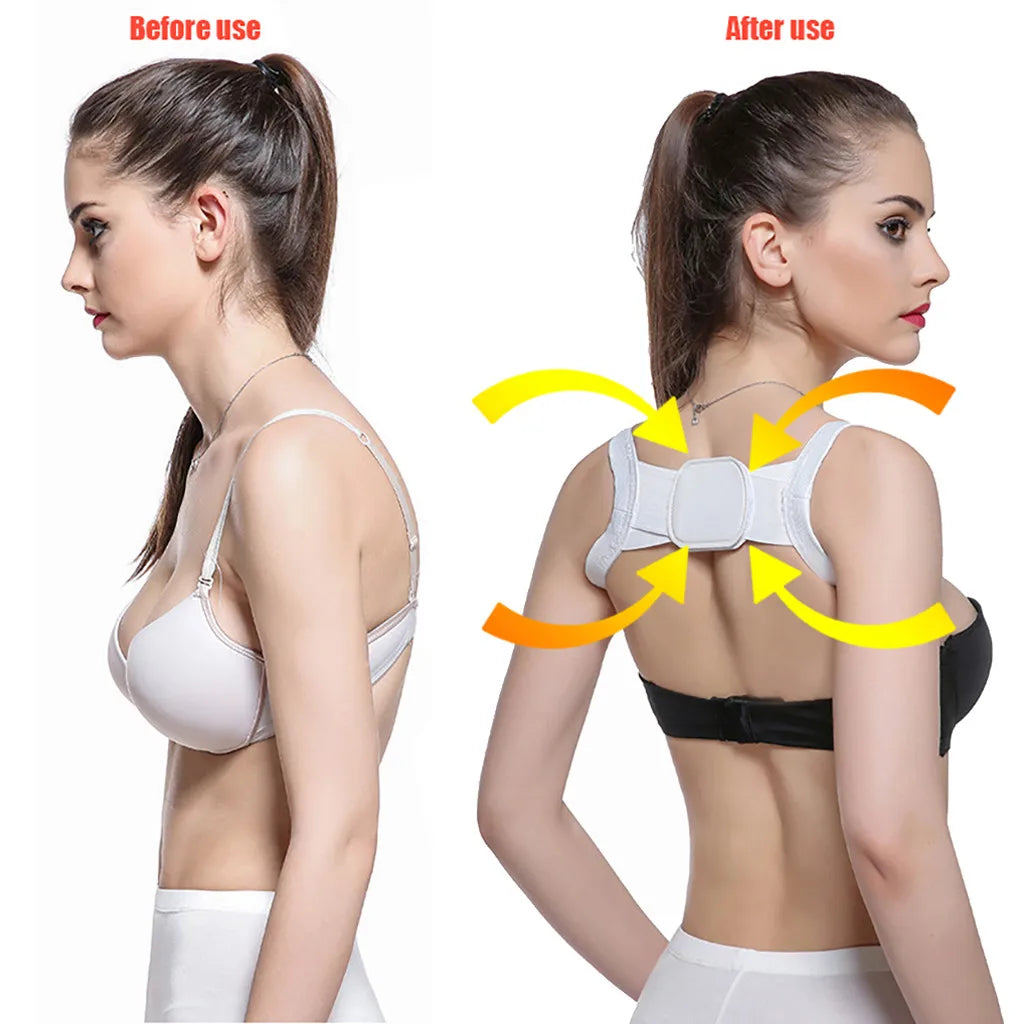 Men Women Adjustable Back Posture Corrector Neck Brace Training Equipment Home Office Postura Shoulder Support Correction Belt