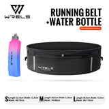 WRELS Waist Bag Invisible Elastic Running Belt Multi-Function Fanny Pack Waterproof Close-Fitting Marathon Waist Belt Bag