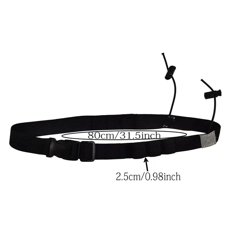 Running Race Waist Pack Number Belt Bib Holder For Triathlon Marathon Cycling Motor With 6 Gel Loops Fitness Sport Accessories