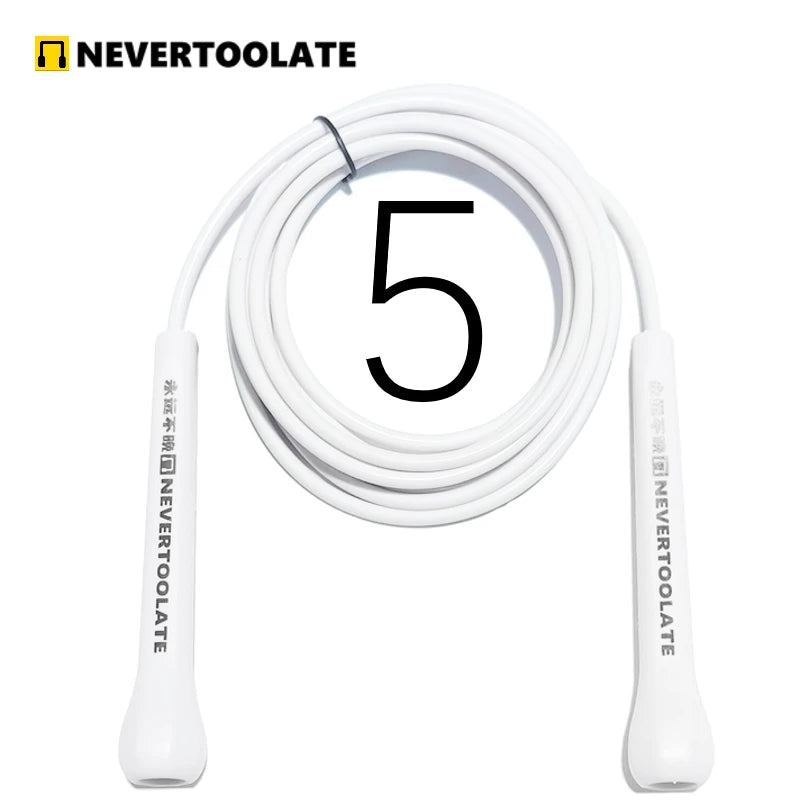 NEVERTOOLATE TPU PVC 10.5FT 3.2m x 5mm PVC  speed double under skip rope jump tricks fitness crossfit CROSSFIT LONG