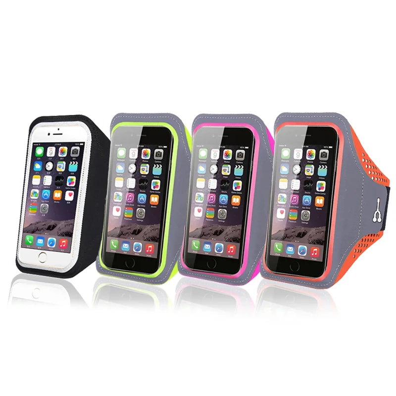 Running Armbands For Xiaomi iPhone 17 16 15 14 13 12 Pro Max Samsung Oppo Huawei Honor Outdoor Sports Arm Band Phone Pouch Bag