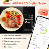Smart Kitchen Scale Food Calorie Protein Fat Carbs Nutritional Calculator Scales,11 lb / 5kg Stainless Steel Digital Food Scale