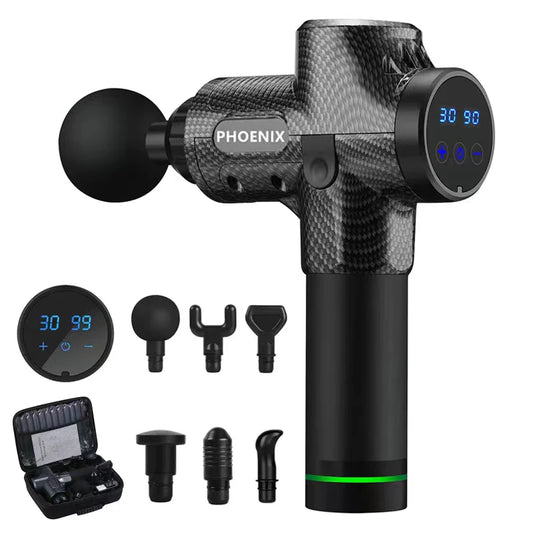 PHOENIX A2 PRO ATHLETE MASSAGE GUN High frequency Massage Gun Muscle Relax Body Relaxation Electric Massager with Portable Bag