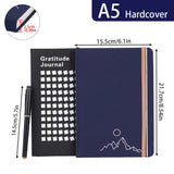 1Pc Daily Gratitude Wellness Journal For Mood Mental Health With Prompts Mindfulness Happiness A5 Reflection Notebook With Pen