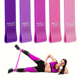Resistance Band Set for Men And Women Fitness Exercise Bands 5pcs Thigh Stretching Bands Suitable for Home And Gym Workout Pilat