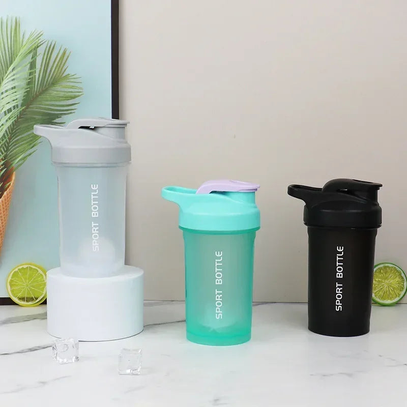 NEW Portable 300ml Protein Powder Shaker Bottle Leak Proof Water Bottle for Gym Outdoor Fitness Training Sport Mixing Cup Scale