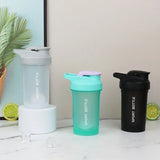 NEW Portable 300ml Protein Powder Shaker Bottle Leak Proof Water Bottle for Gym Outdoor Fitness Training Sport Mixing Cup Scale