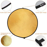 110cm Photography Reflector Foldable Portrait Fill Light Board Enhance Gloss Reflective Panel For Outdoor Live Streams Photo