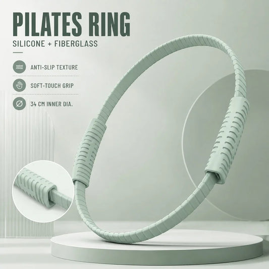 Pilates Ring Magic Circle Detachable Silicone Fiberglass Core Home Gym Fitness Equipment Slim Body Shaping Workout