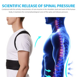 Posture Corrector for Men and Women, Adjustable Full Back Brace Support Shoulder Straightener for Improving Posture, Back Relief