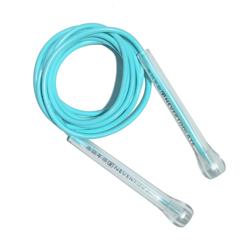 5mm NEVERTOOLATE  EXTRA LONG 3.2 METERS abs handle boxing speed  Soft PVC Jump skip Rope Tangle Free Skipping crossfit Fitness