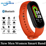 M7 Smart Watch Heart Rate Blood Pressure Monitoring AMOLED Screen Smart Wristband Fitness Tracker For Men Women Sport Bracelet