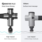 BOOSTER Pro 3 Deep Tissue Massage Gun Muscle Stimulator Body Massager Fascial Gun Relax Low Noise for Fintness Shaping