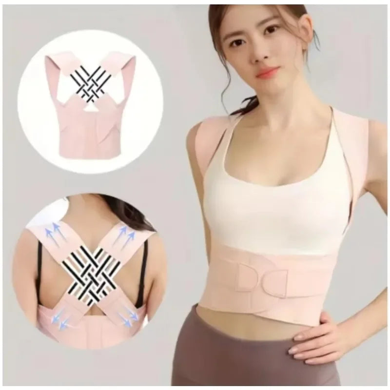 Posture Corrector for Women and Men, Adjustable Shoulder Posture Brace, Back Straightener Posture, Used for Middle Upper Spine