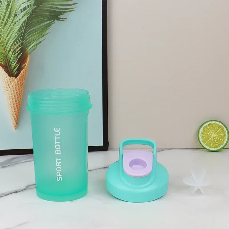 NEW Portable 300ml Protein Powder Shaker Bottle Leak Proof Water Bottle for Gym Outdoor Fitness Training Sport Mixing Cup Scale