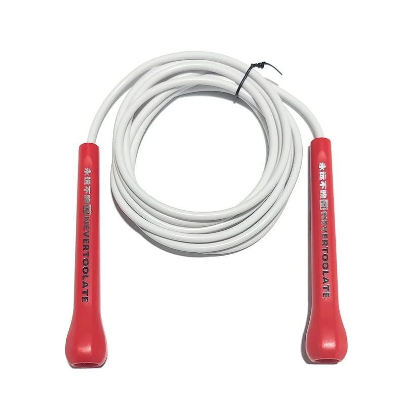 NEVERTOOLATE  EXTRA LONG 3.2 METERS 14cm abs handle boxing speed 5mm Soft PVC Jump skip Rope Tangle Free Skipping Fitness