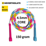 NEVERTOOLATE  CC handle hard PE beads 2.9m length jump skipping rope skip rope  coachchris same good quality