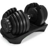 SIHAO Adjustable Steel Dumbbell 24/40KG 52.5/90LBS Fitness for Home Gym, Arm & Muscle Training with QuickLock System Trainning